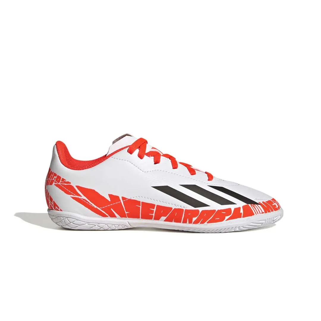 adidas - Kids' (Preschool & Junior) X Speedportal Messi.4 Indoor Soccer Shoes (GW8400)