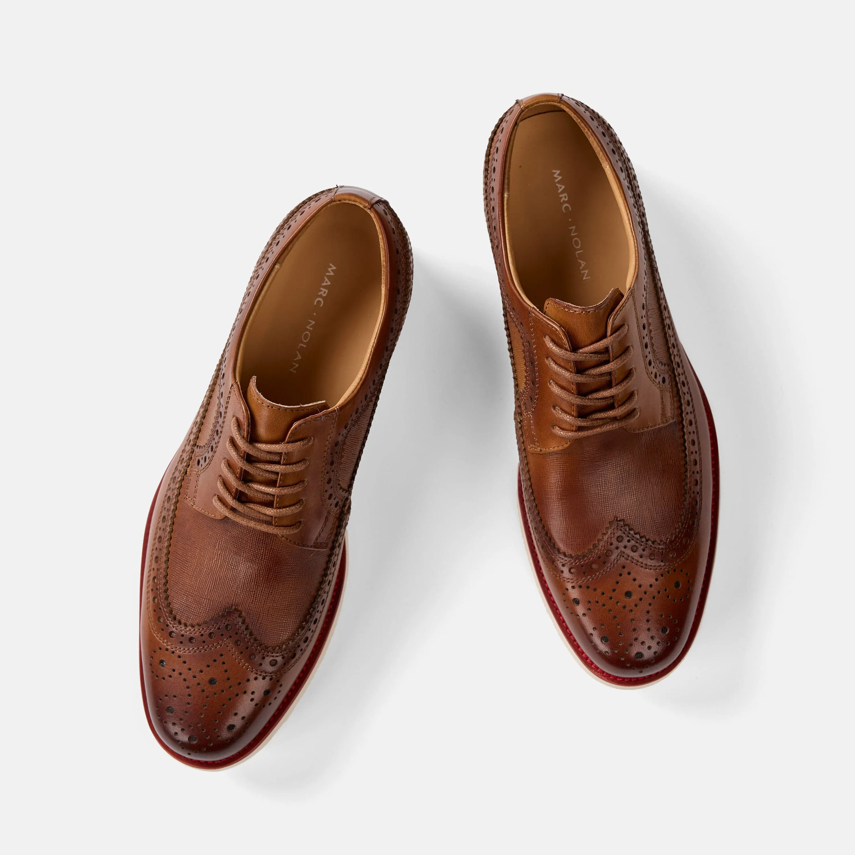 Alexander Cognac Leather Longwing Sneakers