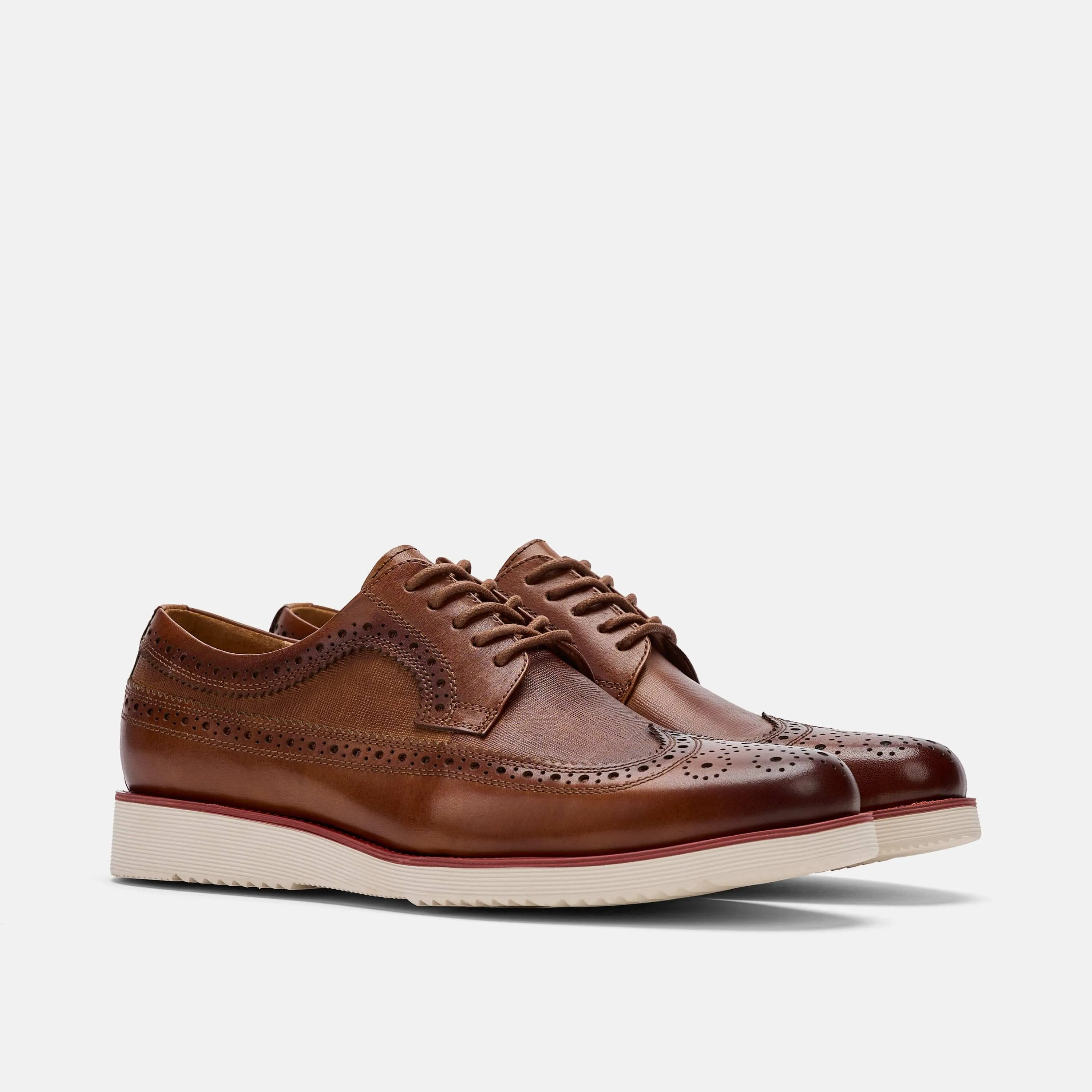 Alexander Cognac Leather Longwing Sneakers