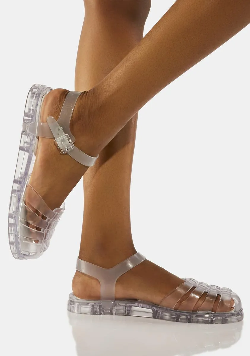 Clear Obsessed Sandals