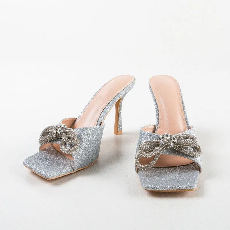 Delicate Butterfly Knot Soir¨¦e French Women's Sandals