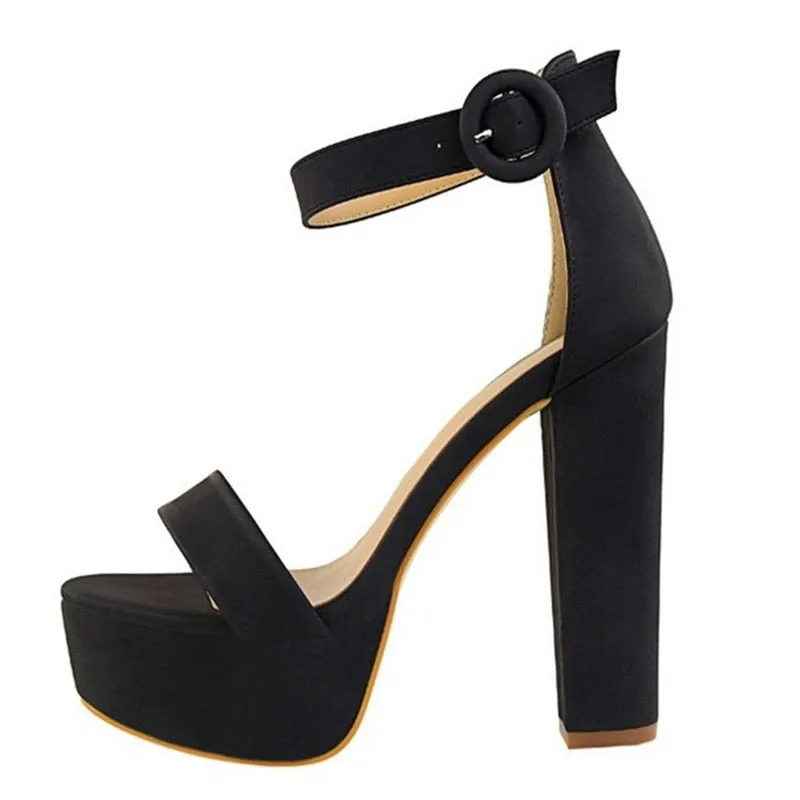 Elegant Open Toe High Heel Platform Sandals for Parties