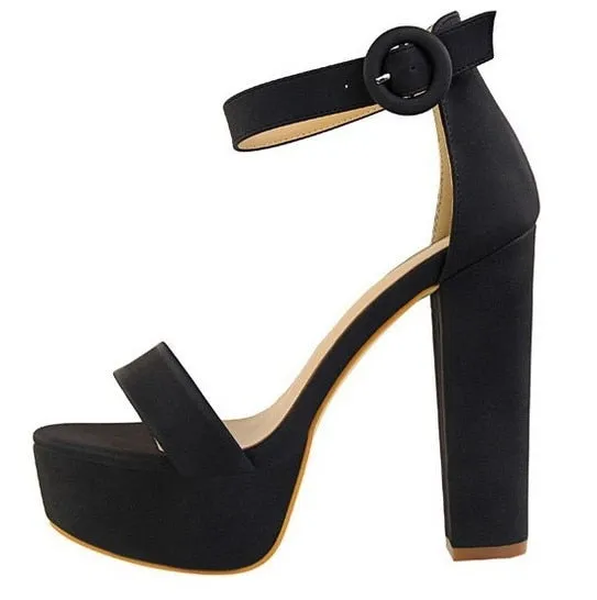 Elegant Open Toe High Heel Platform Sandals for Parties