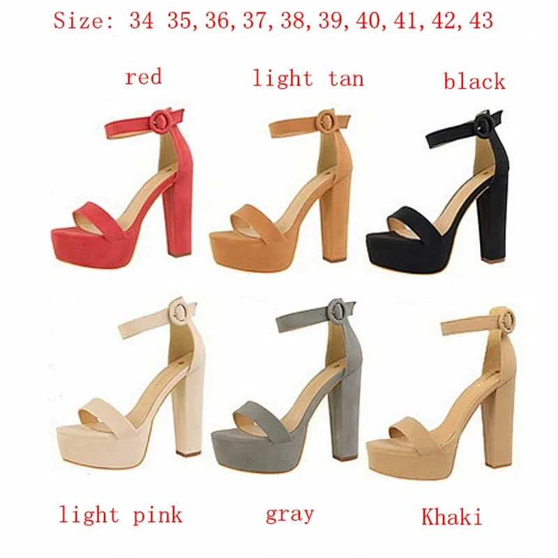 Elegant Open Toe High Heel Platform Sandals for Parties