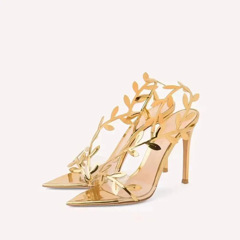 Leaf Stiletto High heel sandals