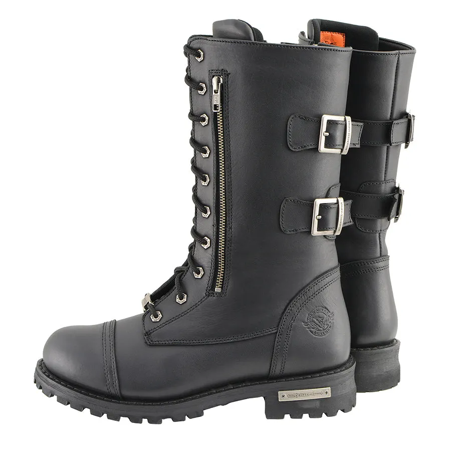 Men’s Tall Lace Front Boot w/ Buckles back & Knife Storage Pockets