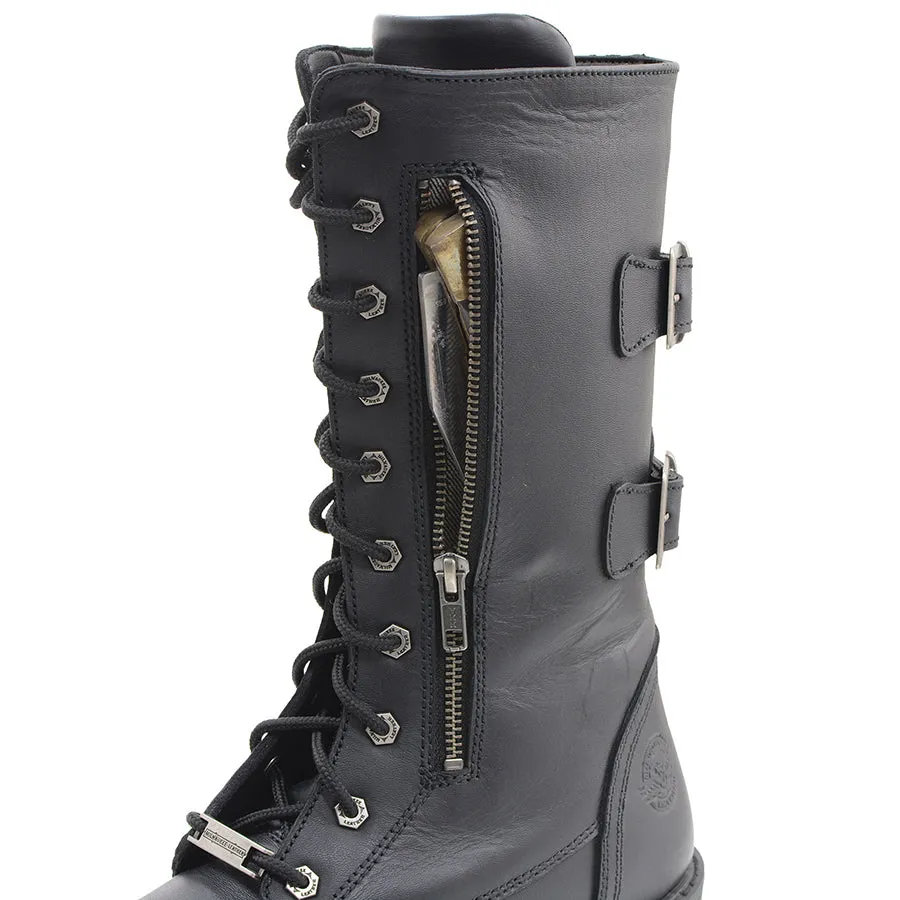 Men’s Tall Lace Front Boot w/ Buckles back & Knife Storage Pockets