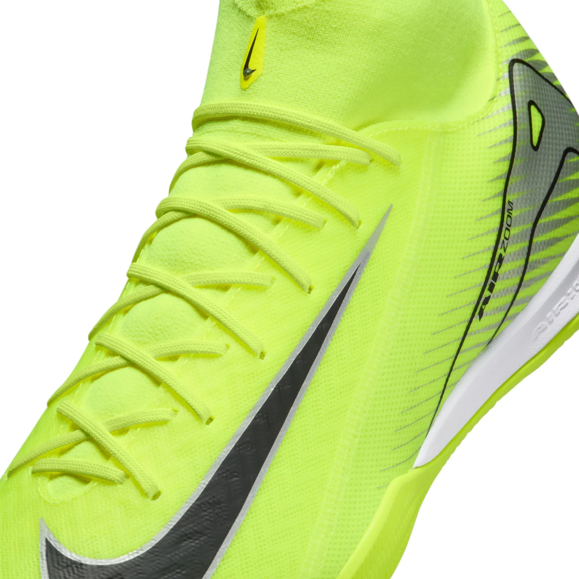 Nike Mercurial Superfly 10 Academy IN Indoor Shoes- Metallic Silver/Black Volt