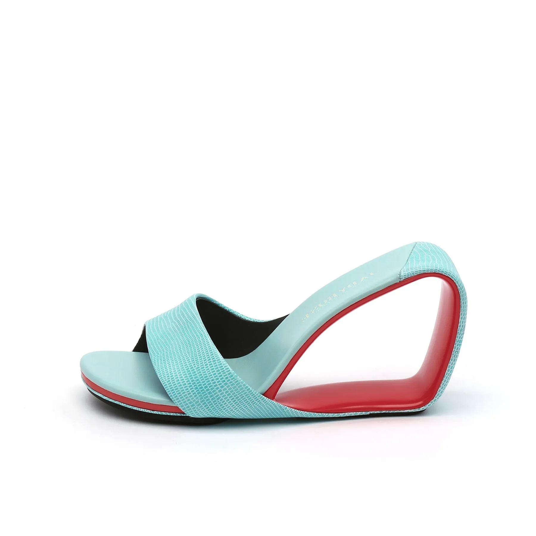 Open Toe Architectural Wedge Sandals