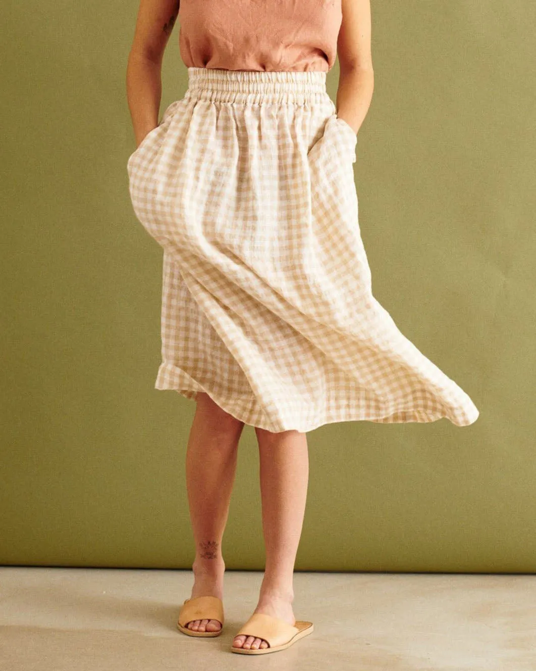 SION light weight linen skirt