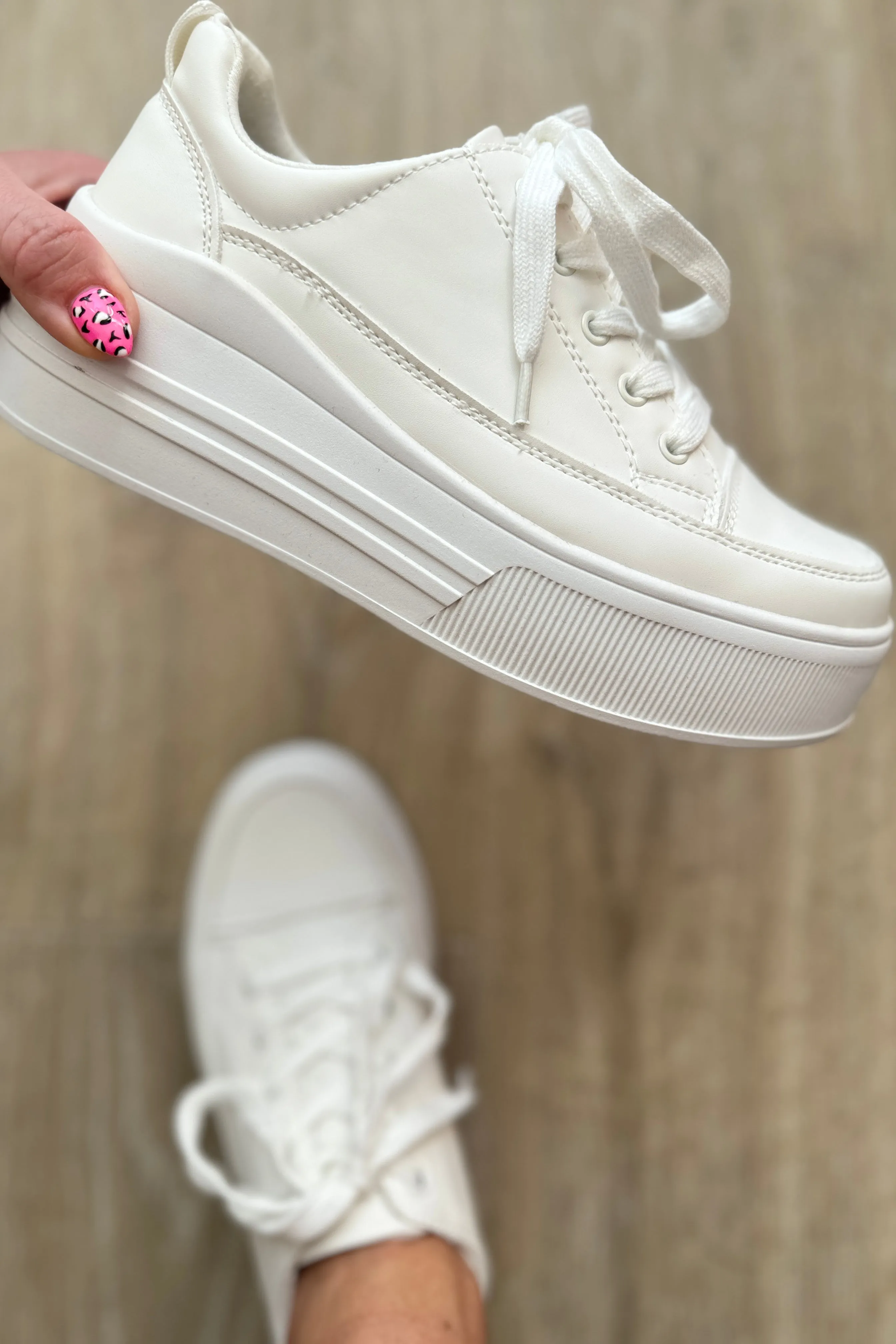 Take You Anywhere Sneakers in White