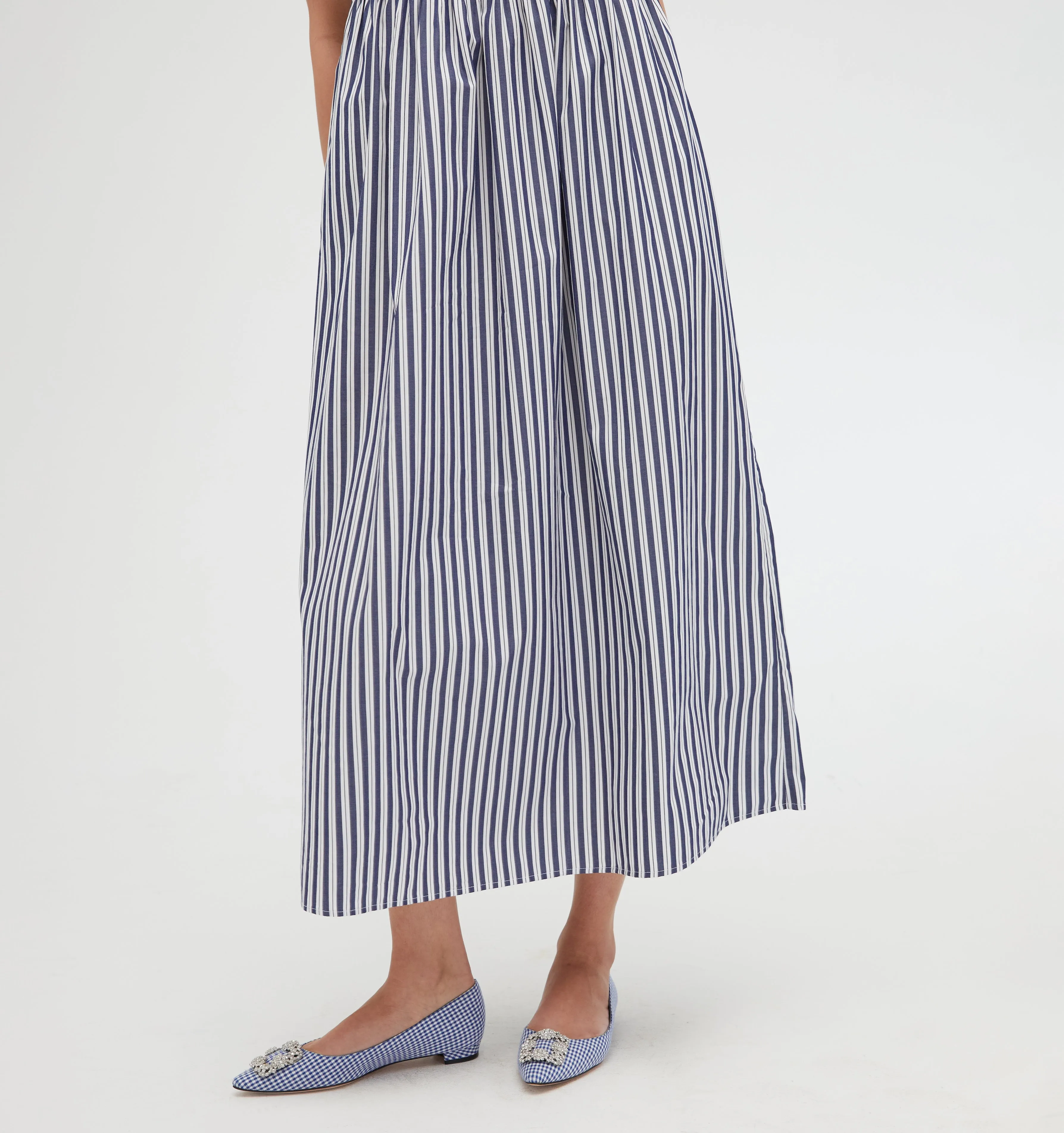 The Cosima Nap Dress - Navy Stripe