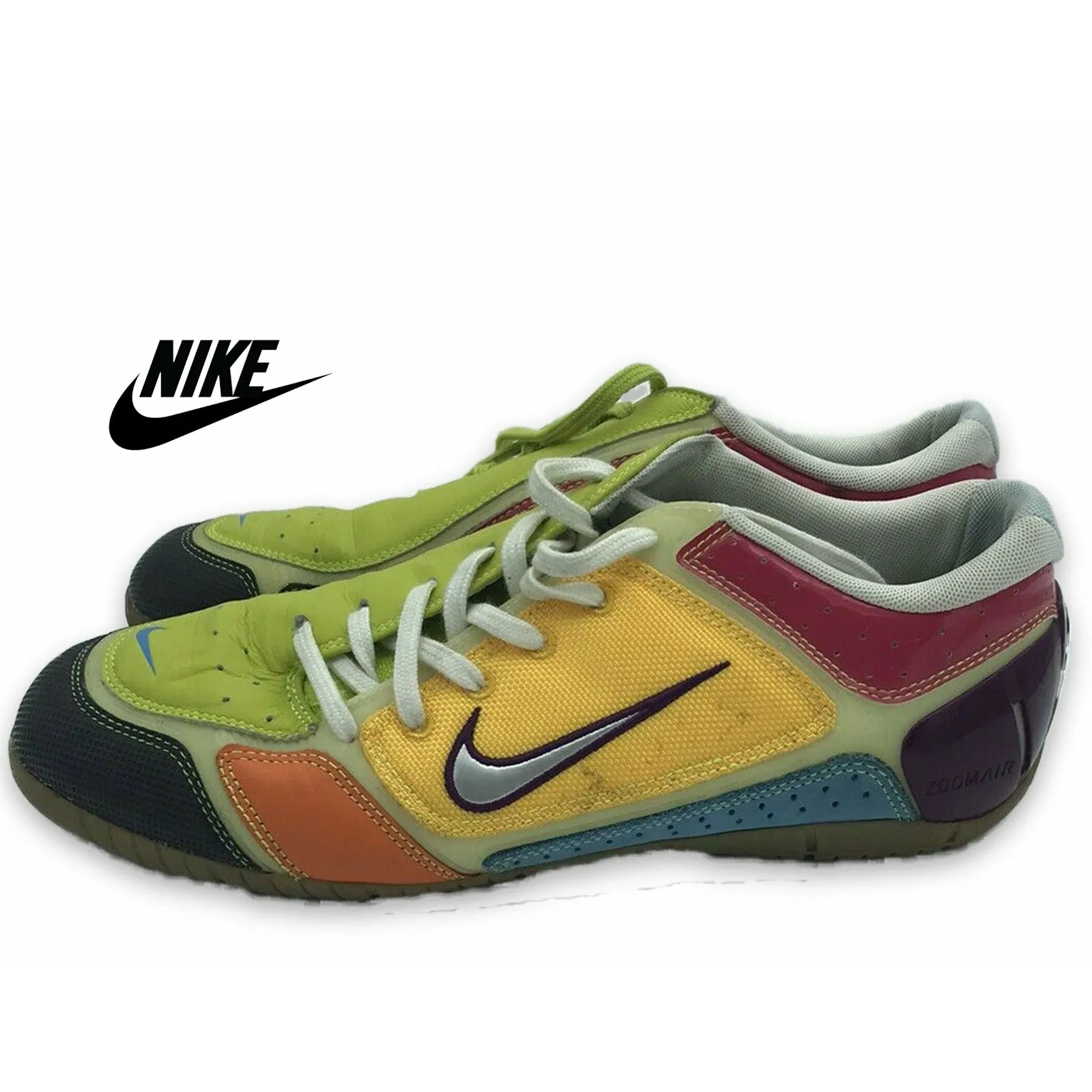 Vintage Nike Air Zoom Control II PRM Mens Sz 9.5 Volt Green Team 5 Tiempo FC