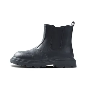 Warm Wrap Non-Slip Black Chelsea Boots