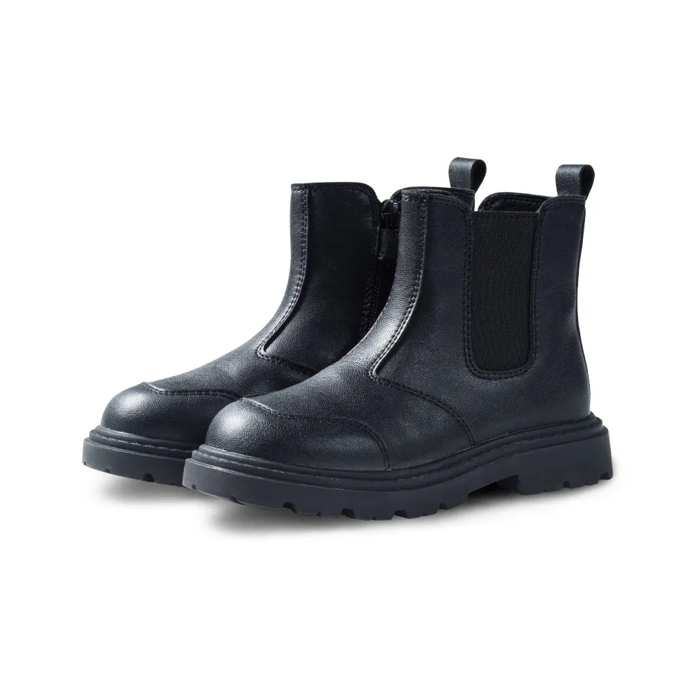 Warm Wrap Non-Slip Black Chelsea Boots