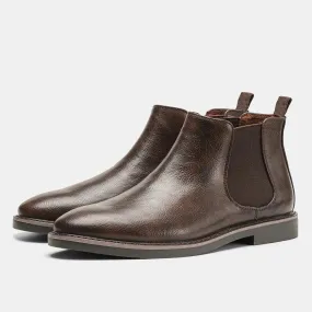 West Louis™ Brand Designer Comfortable Leather Chelsea Boots