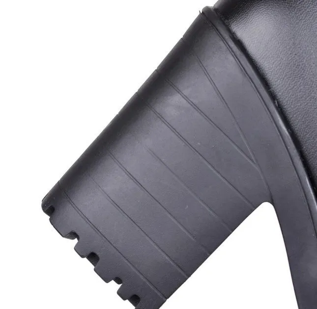 Winter High-Leg Female Thick Heel Platform Boots