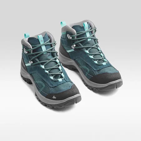 Women's waterproof hiking boots - dark blue